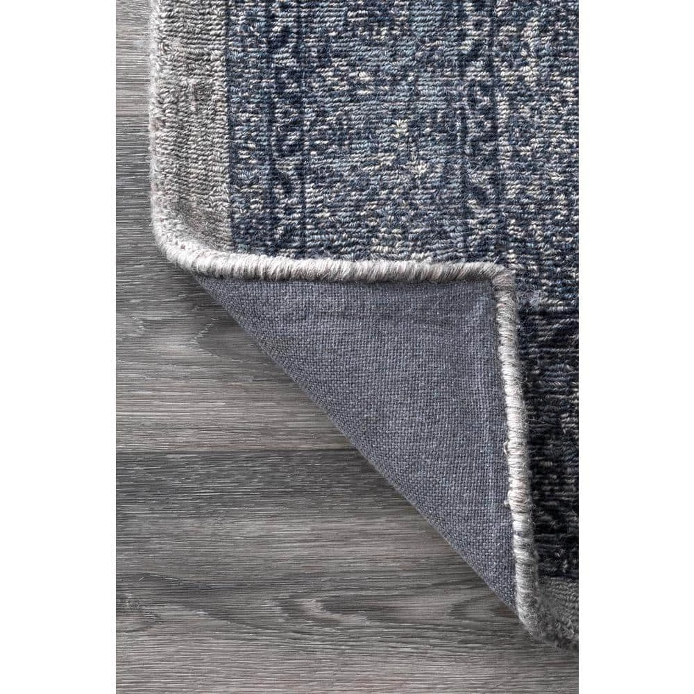 Reese Vintage Dark Blue 9 ft. x 12 ft. Area Rug by nuLOOM 6 Reese Vintage Dark Blue 9 ft. x 12 ft. Area Rug by nuLOOM - Image 6