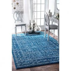 Waddell Vintage Dark Blue 9 ft. x 12 ft. Area Rug by nuLOOM 21 Waddell Vintage Dark Blue 9 ft. x 12 ft. Area Rug by nuLOOM -nuLOOM Sales Store dark blue nuloom area rugs rzbd22a 9012 31 1000