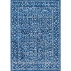 Waddell Vintage Dark Blue 9 ft. x 12 ft. Area Rug by nuLOOM