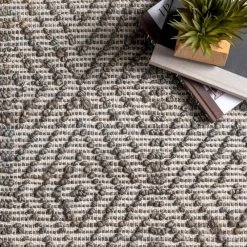 Alden Textured Diamonds Dark Gray 10 ft. x 14 ft. Indoor Area Rug by nuLOOM 12 Alden Textured Diamonds Dark Gray 10 ft. x 14 ft. Indoor Area Rug by nuLOOM -nuLOOM Sales Store dark gray nuloom area rugs smrm03a 10014 4f 1000