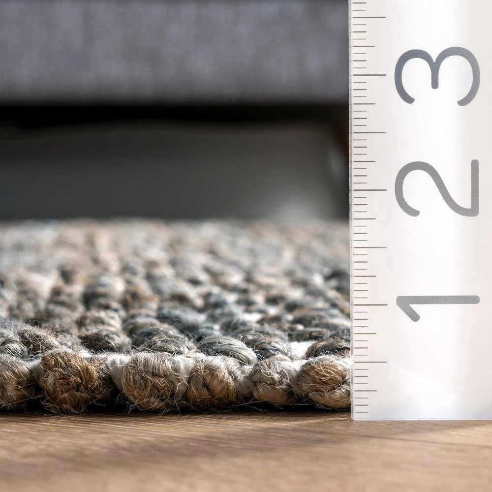 Alden Textured Diamonds Dark Gray 10 ft. x 14 ft. Indoor Area Rug by nuLOOM 7 Alden Textured Diamonds Dark Gray 10 ft. x 14 ft. Indoor Area Rug by nuLOOM - Image 7