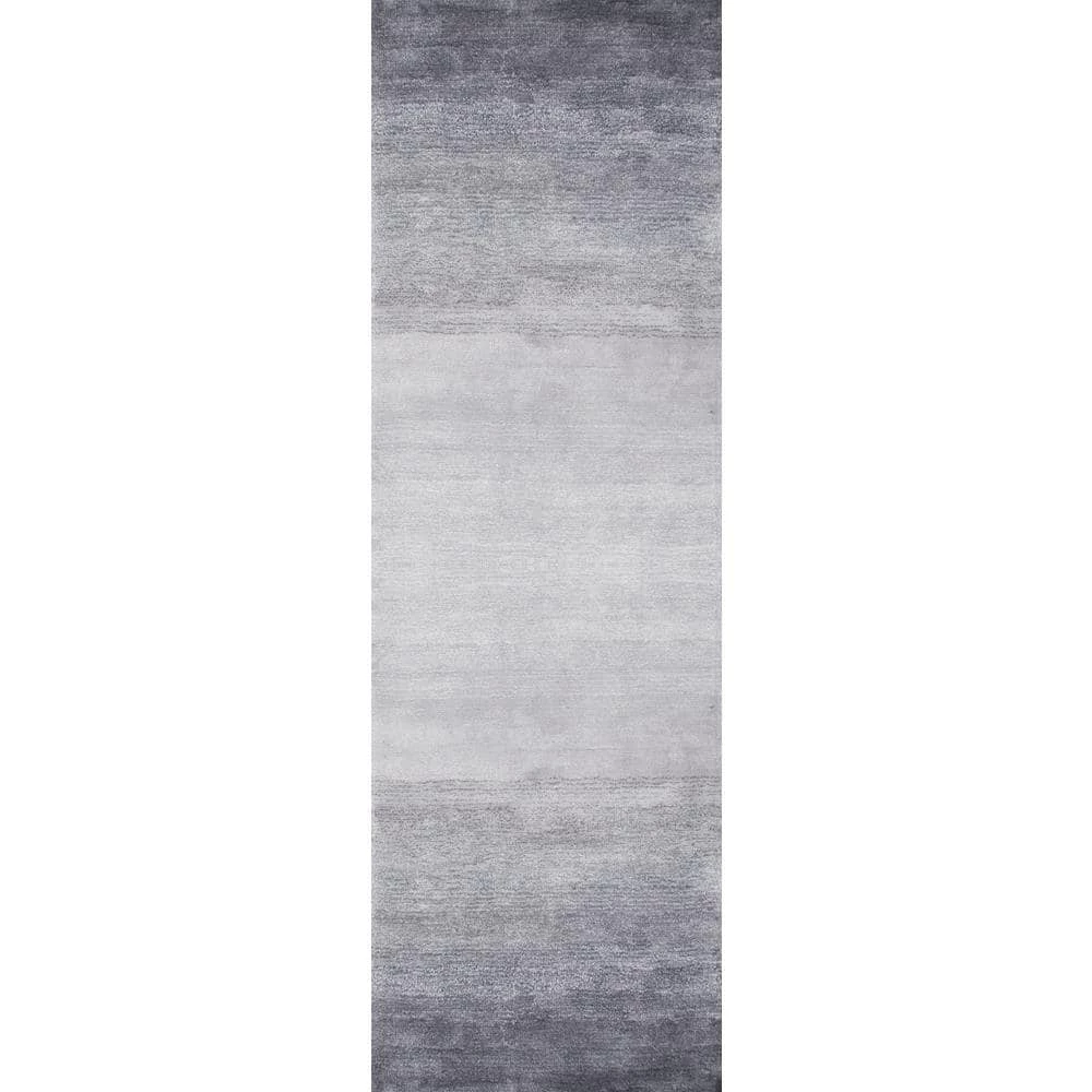Bernatta Contemporary Ombre Gray 3 ft. x 8 ft. Runner Rug by nuLOOM 1 Bernatta Contemporary Ombre Gray 3 ft. x 8 ft. Runner Rug by nuLOOM