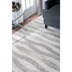 Tristan Modern Striped Gray 10 ft. x 14 ft. Area Rug by nuLOOM 13 Tristan Modern Striped Gray 10 ft. x 14 ft. Area Rug by nuLOOM -nuLOOM Sales Store gray nuloom area rugs bdsm02a 10014 1d 1000