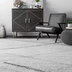 Thigpen Contemporary Stripes Gray 10 ft. x 14 ft. Area Rug by nuLOOM 14 Thigpen Contemporary Stripes Gray 10 ft. x 14 ft. Area Rug by nuLOOM -nuLOOM Sales Store gray nuloom area rugs bdsm04a 10014 77 1000