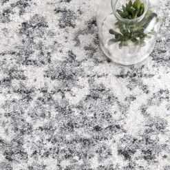 Deedra Misty Contemporary Gray 8 ft. x 10 ft. Area Rug by nuLOOM -nuLOOM Sales Store gray nuloom area rugs bdsm08a 76096 1f 1000