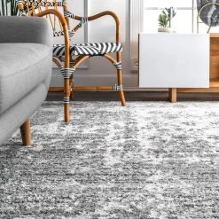 Deedra Misty Contemporary Gray 8 ft. x 10 ft. Area Rug by nuLOOM -nuLOOM Sales Store gray nuloom area rugs bdsm08a 76096 40 1000