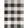 Aisha Buffalo Plaid Gray 9 ft. x 12 ft. Area Rug by nuLOOM