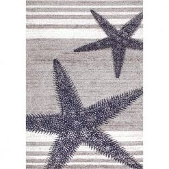 Thomas Paul Starfish Gray 8 ft. x 10 ft. Area Rug by nuLOOM