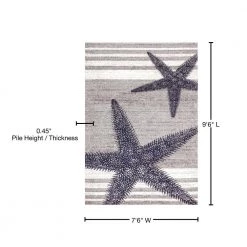 Thomas Paul Starfish Gray 8 ft. x 10 ft. Area Rug by nuLOOM -nuLOOM Sales Store gray nuloom area rugs bdtp02a 76096 76 1000