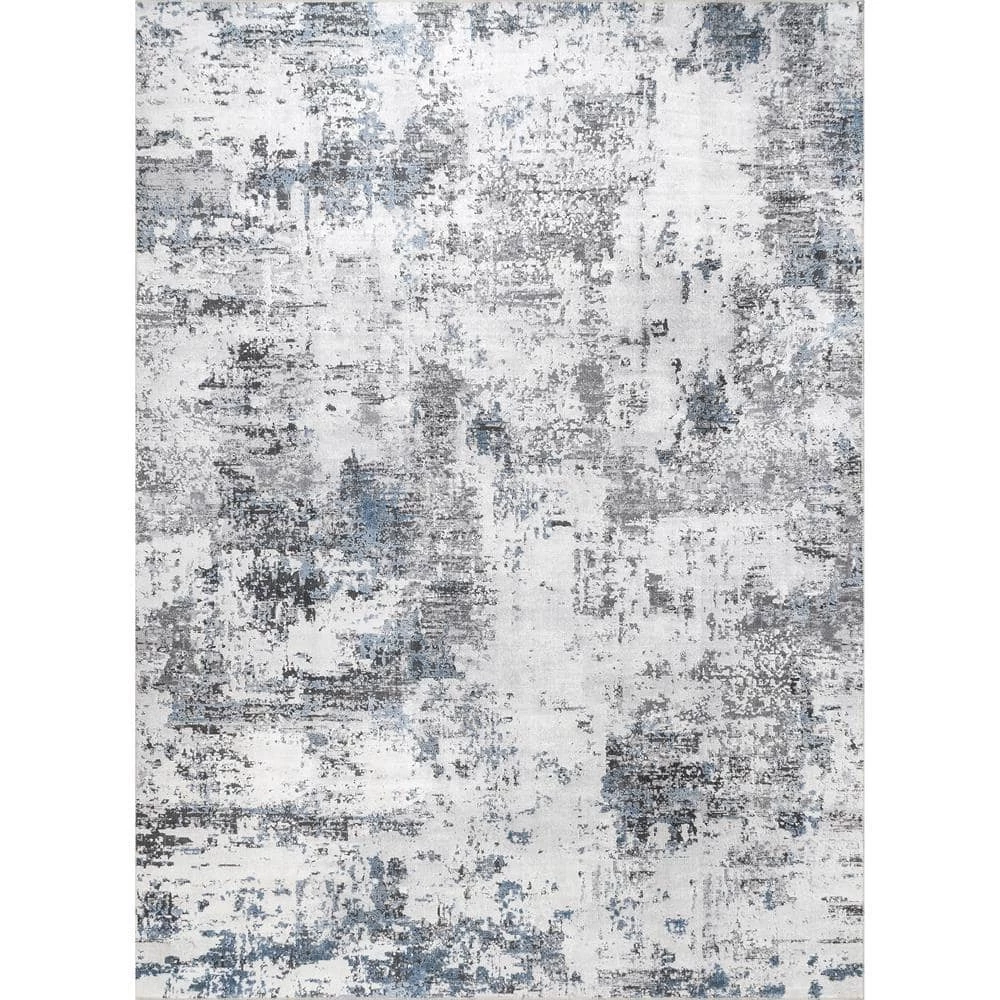 Dali Gray 6 ft. x 9 ft. Machine Washable Modern Abstract Indoor Area Rug by nuLOOM 1 Dali Gray 6 ft. x 9 ft. Machine Washable Modern Abstract Indoor Area Rug by nuLOOM