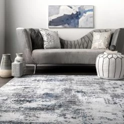 Dali Gray 6 ft. x 9 ft. Machine Washable Modern Abstract Indoor Area Rug by nuLOOM 17 Dali Gray 6 ft. x 9 ft. Machine Washable Modern Abstract Indoor Area Rug by nuLOOM -nuLOOM Sales Store gray nuloom area rugs birv08a 609 c3 1000
