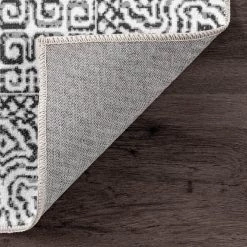 Davidson Gray 5 ft. x 8 ft. Machine Washable Abstract Tribal Indoor Area Rug by nuLOOM 17 Davidson Gray 5 ft. x 8 ft. Machine Washable Abstract Tribal Indoor Area Rug by nuLOOM -nuLOOM Sales Store gray nuloom area rugs birv12a 508 66 1000