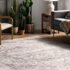 Brielle Grey 8 ft. x 10 ft. Machine Washable Vintage Medallion Indoor Area Rug by nuLOOM 22 Brielle Grey 8 ft. x 10 ft. Machine Washable Vintage Medallion Indoor Area Rug by nuLOOM -nuLOOM Sales Store gray nuloom area rugs birv16a 8010 76 1000