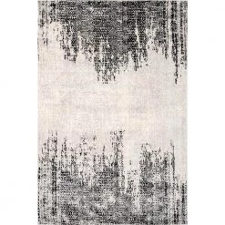 Penelope Faded Tribal Chevrons Gray 9 ft. x 12 ft. Area Rug by nuLOOM