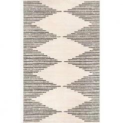 Romina Diamond Pinstripes Gray 9 ft. x 12 ft. Area Rug by nuLOOM