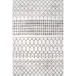 Zola Modern Trellis Gray 8 ft. x 10 ft. Area Rug by nuLOOM