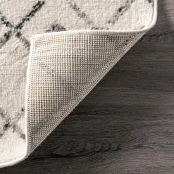 Zola Modern Trellis Gray 8 ft. x 10 ft. Area Rug by nuLOOM -nuLOOM Sales Store gray nuloom area rugs ecrk11a 8010 fa 1000