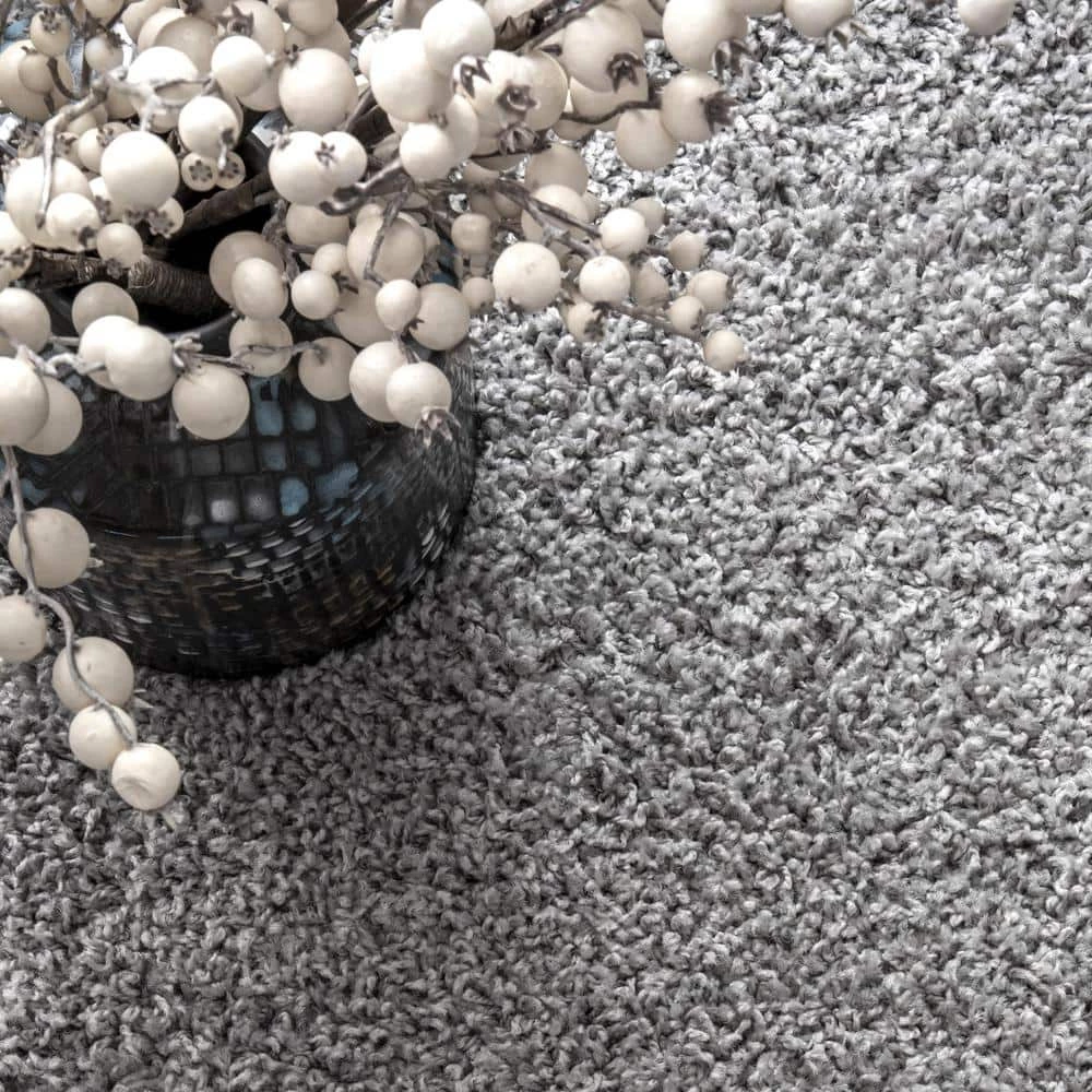 Arden Homely Shag Gray 9 ft. x 12 ft. Area Rug by nuLOOM 6 Arden Homely Shag Gray 9 ft. x 12 ft. Area Rug by nuLOOM - Image 6