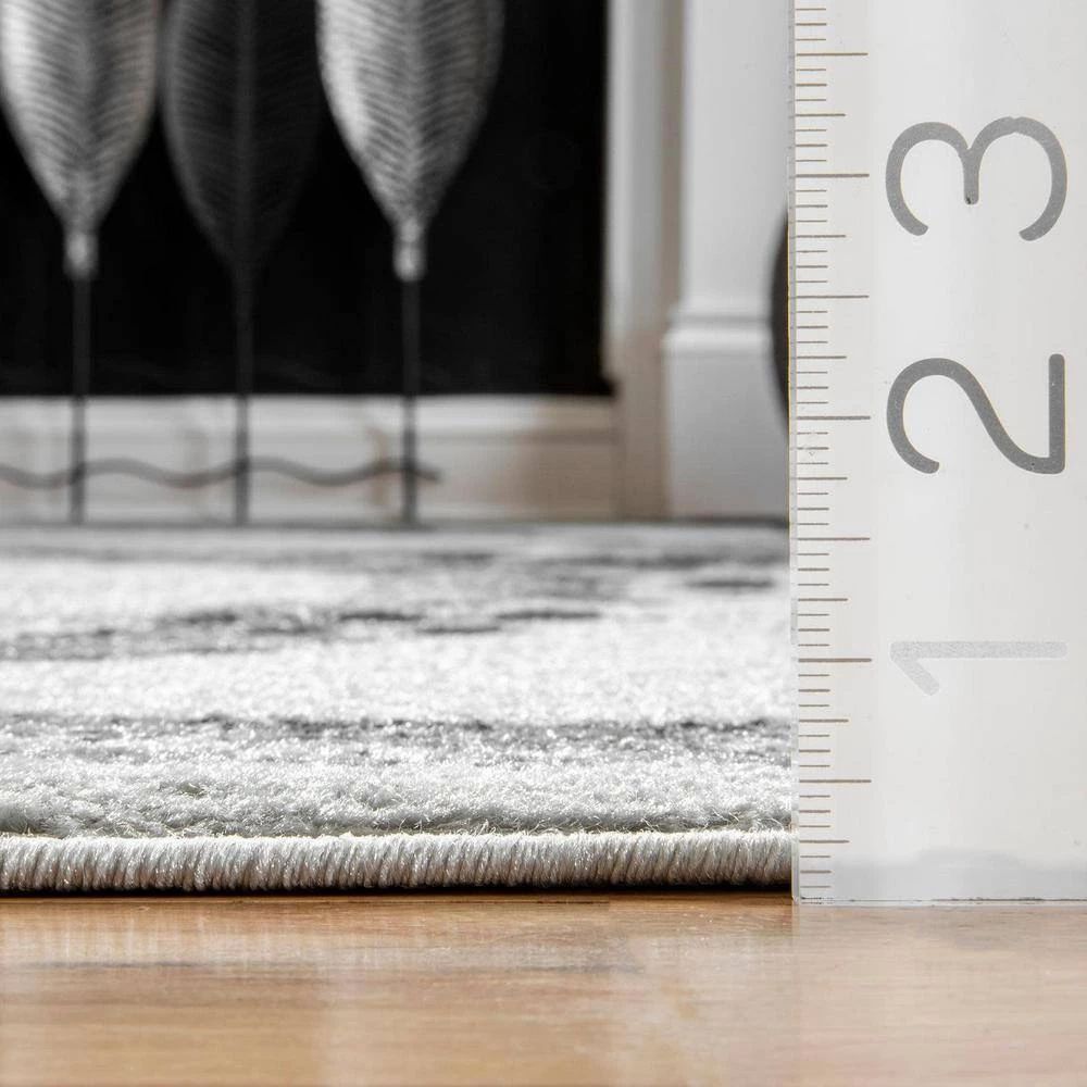 Adrienne Octopus Gray 8 ft. x 10 ft. Area Rug by nuLOOM 7 Adrienne Octopus Gray 8 ft. x 10 ft. Area Rug by nuLOOM - Image 7