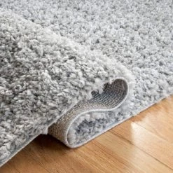 Kara Solid Shag Gray 10 ft. 2 in. x 14 ft. Area Rug by nuLOOM -nuLOOM Sales Store gray nuloom area rugs kkbx01b 10014 1f 1000