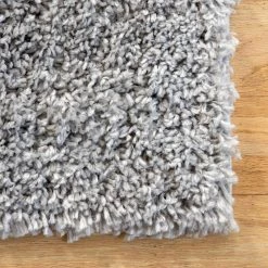 Kara Solid Shag Gray 10 ft. 2 in. x 14 ft. Area Rug by nuLOOM -nuLOOM Sales Store gray nuloom area rugs kkbx01b 10014 44 1000