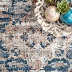 Josephine Winged Cartouche Grey 9 ft. x 12 ft. Area Rug by nuLOOM -nuLOOM Sales Store gray nuloom area rugs kksl06a 9012 4f 1000