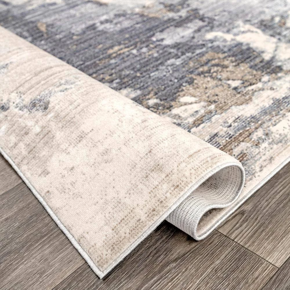 Abstract Rivera Gray 10 ft. x 14 ft. Area Rug by nuLOOM 6 Abstract Rivera Gray 10 ft. x 14 ft. Area Rug by nuLOOM - Image 6