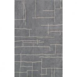 Vincente Contemporary Abstract Gray 9 ft. x 12 ft. Area Rug by nuLOOM