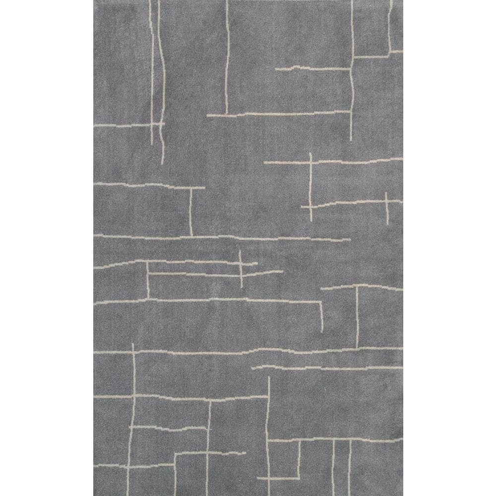 Vincente Contemporary Abstract Gray 9 ft. x 12 ft. Area Rug by nuLOOM 1 Vincente Contemporary Abstract Gray 9 ft. x 12 ft. Area Rug by nuLOOM