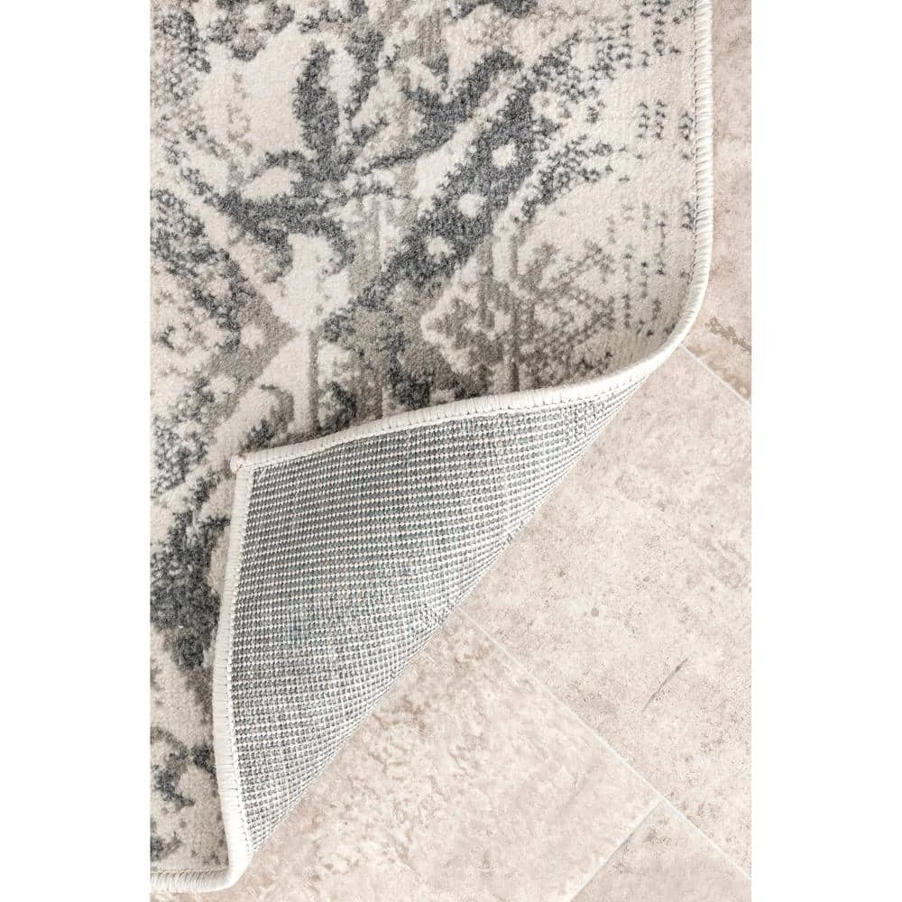 Vintage Freja Gray 9 ft. x 12 ft. Area Rug by nuLOOM 5 Vintage Freja Gray 9 ft. x 12 ft. Area Rug by nuLOOM - Image 5