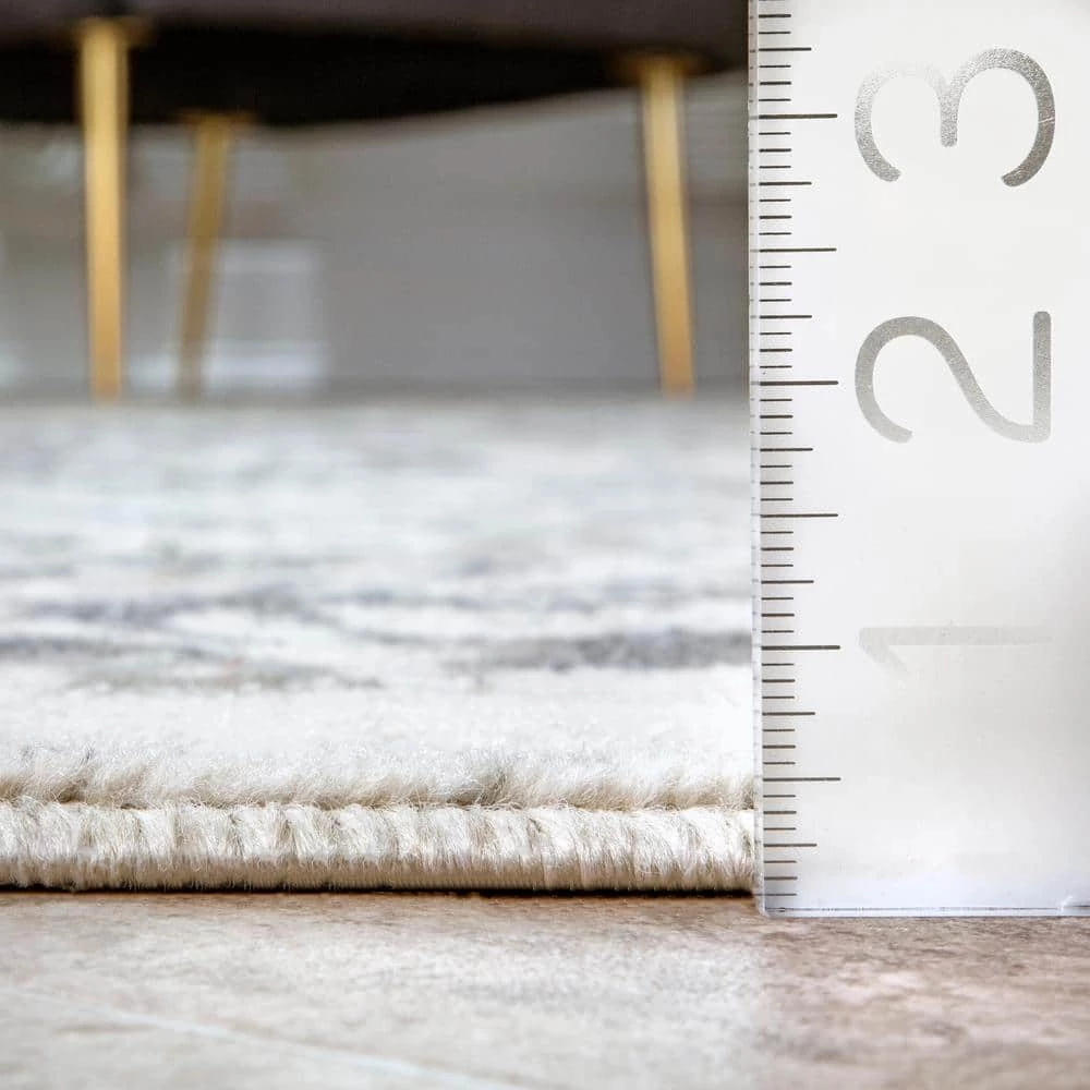 Vintage Freja Gray 9 ft. x 12 ft. Area Rug by nuLOOM 3 Vintage Freja Gray 9 ft. x 12 ft. Area Rug by nuLOOM - Image 3