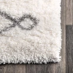 Stasia Diamond Shag Gray 9 ft. x 12 ft. Area Rug by nuLOOM -nuLOOM Sales Store gray nuloom area rugs ozas02a 92012 77 1000