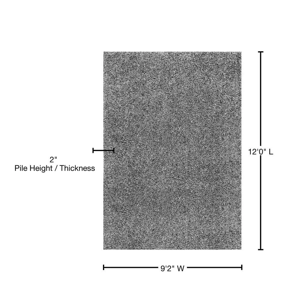 Marleen Plush Shag Gray 9 ft. x 12 ft. Area Rug by nuLOOM 8 Marleen Plush Shag Gray 9 ft. x 12 ft. Area Rug by nuLOOM - Image 8