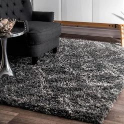 Iola Plush Shag Gray 11 ft. x 14 ft. Area Rug by nuLOOM 11 Iola Plush Shag Gray 11 ft. x 14 ft. Area Rug by nuLOOM -nuLOOM Sales Store gray nuloom area rugs ozsg18b 106014 40 1000