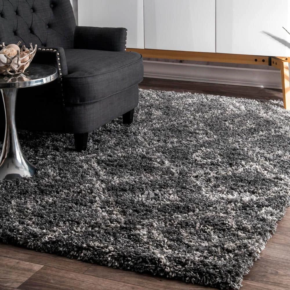 Iola Plush Shag Gray 11 ft. x 14 ft. Area Rug by nuLOOM 3 Iola Plush Shag Gray 11 ft. x 14 ft. Area Rug by nuLOOM - Image 3