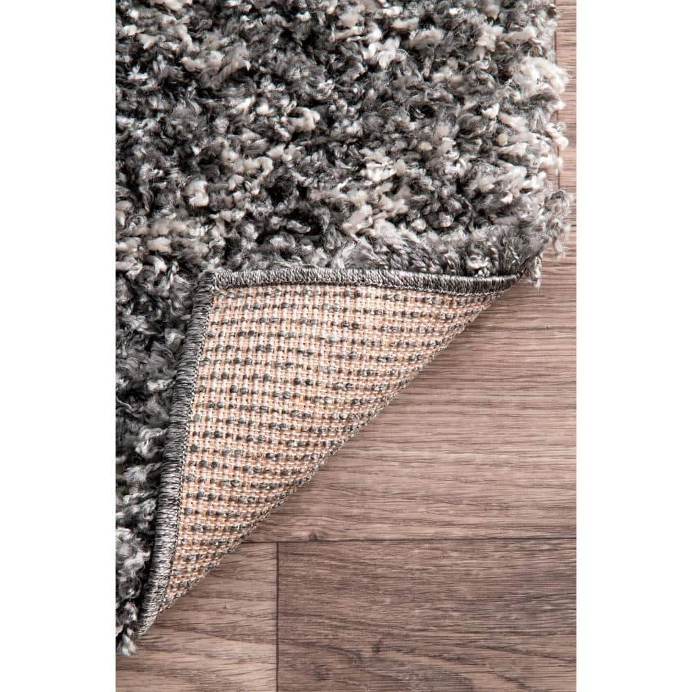 Iola Plush Shag Gray 11 ft. x 14 ft. Area Rug by nuLOOM 8 Iola Plush Shag Gray 11 ft. x 14 ft. Area Rug by nuLOOM - Image 8