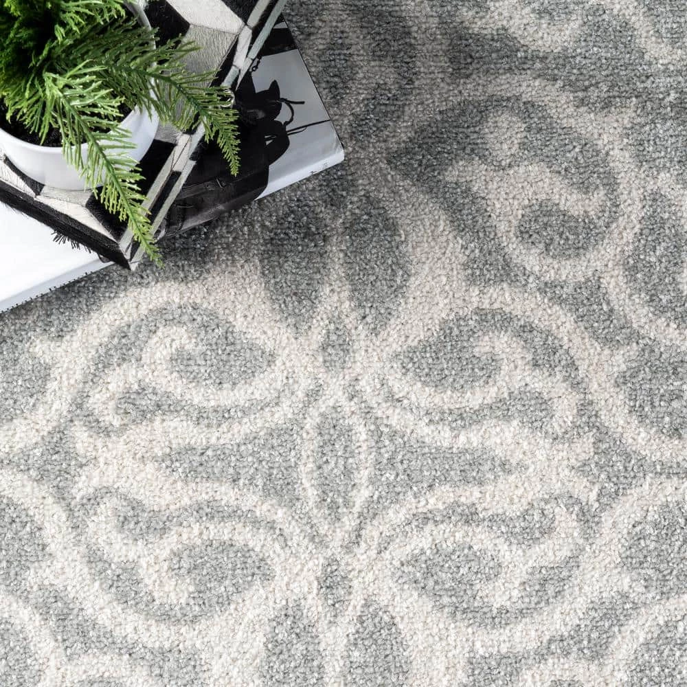 Contessa Ombre Gray 9 ft. x 12 ft. Indoor Area Rug by nuLOOM 6 Contessa Ombre Gray 9 ft. x 12 ft. Indoor Area Rug by nuLOOM - Image 6