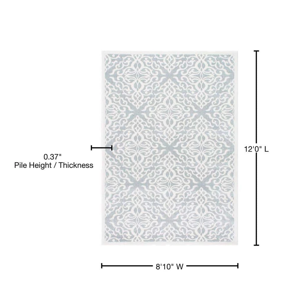 Contessa Ombre Gray 9 ft. x 12 ft. Indoor Area Rug by nuLOOM 12 Contessa Ombre Gray 9 ft. x 12 ft. Indoor Area Rug by nuLOOM - Image 12