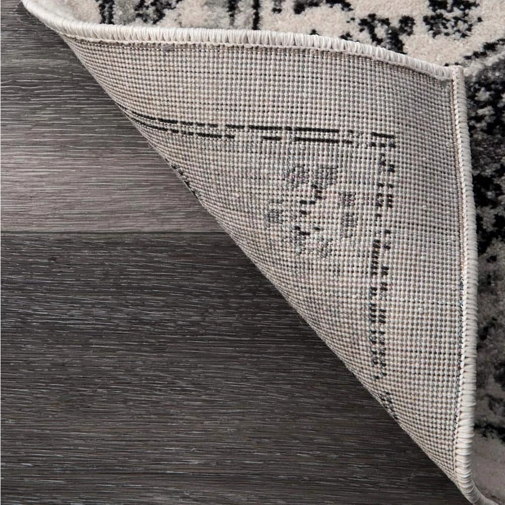 Minta Modern Persian Gray 12 ft. x 15 ft. Area Rug by nuLOOM 4 Minta Modern Persian Gray 12 ft. x 15 ft. Area Rug by nuLOOM - Image 4