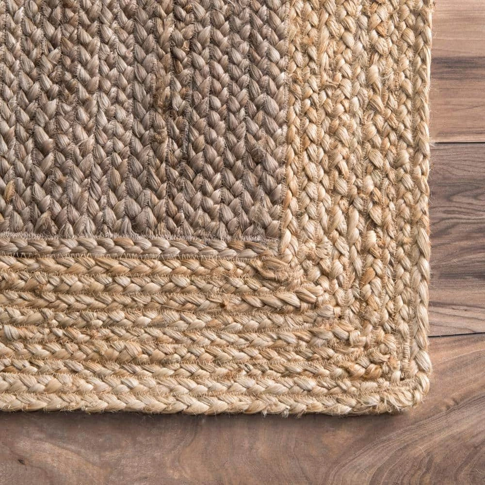 Elanora Farmhouse Bordered Jute Gray 12 ft. x 15 ft. Area Rug by nuLOOM 5 Elanora Farmhouse Bordered Jute Gray 12 ft. x 15 ft. Area Rug by nuLOOM - Image 5