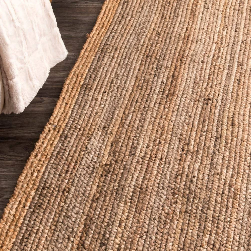 Elanora Farmhouse Bordered Jute Gray 12 ft. x 15 ft. Area Rug by nuLOOM 3 Elanora Farmhouse Bordered Jute Gray 12 ft. x 15 ft. Area Rug by nuLOOM - Image 3