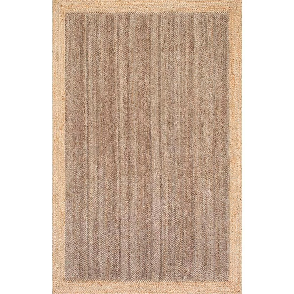 Elanora Farmhouse Bordered Jute Gray 12 ft. x 15 ft. Area Rug by nuLOOM 1 Elanora Farmhouse Bordered Jute Gray 12 ft. x 15 ft. Area Rug by nuLOOM