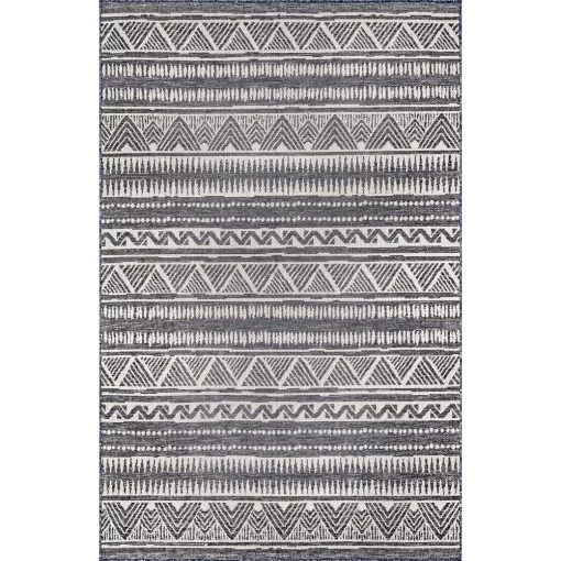 Maia Southwestern Striped Gray 8 ft. x 10 ft. Outdoor Area Rug by nuLOOM 1 Maia Southwestern Striped Gray 8 ft. x 10 ft. Outdoor Area Rug by nuLOOM -nuLOOM Sales Store gray nuloom outdoor rugs owch03a 8010 64 1000
