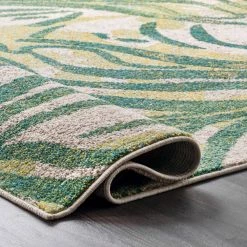 Cali Abstract Leaves Green 9 ft. x 12 ft. Area Rug by nuLOOM -nuLOOM Sales Store green nuloom area rugs kkcb58a 9012 1f 1000