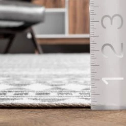 Kira Grey 3 ft. x 8 ft. Machine Washable Tribal Geometric Indoor Runner Rug by nuLOOM -nuLOOM Sales Store grey nuloom area rugs birv20a 2608 1d 1000