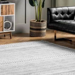 Kira Grey 3 ft. x 8 ft. Machine Washable Tribal Geometric Indoor Runner Rug by nuLOOM -nuLOOM Sales Store grey nuloom area rugs birv20a 2608 31 1000