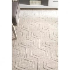 Ambrose Geometric Ivory 10 ft. x 14 ft. Area Rug by nuLOOM 13 Ambrose Geometric Ivory 10 ft. x 14 ft. Area Rug by nuLOOM -nuLOOM Sales Store ivory nuloom area rugs rucs03b 960136 1d 1000