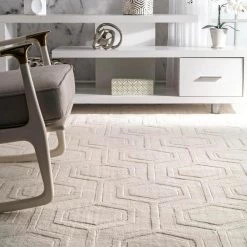 Ambrose Geometric Ivory 10 ft. x 14 ft. Area Rug by nuLOOM 14 Ambrose Geometric Ivory 10 ft. x 14 ft. Area Rug by nuLOOM -nuLOOM Sales Store ivory nuloom area rugs rucs03b 960136 66 1000