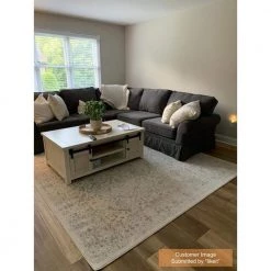 Odell Distressed Persian Ivory 8 ft. x 10 ft. Area Rug by nuLOOM -nuLOOM Sales Store ivory nuloom area rugs rzbd21a 71001010 31 1000