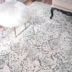 Odell Distressed Persian Ivory 8 ft. x 10 ft. Area Rug by nuLOOM -nuLOOM Sales Store ivory nuloom area rugs rzbd21a 71001010 66 1000